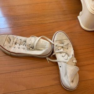 White high top sneakers